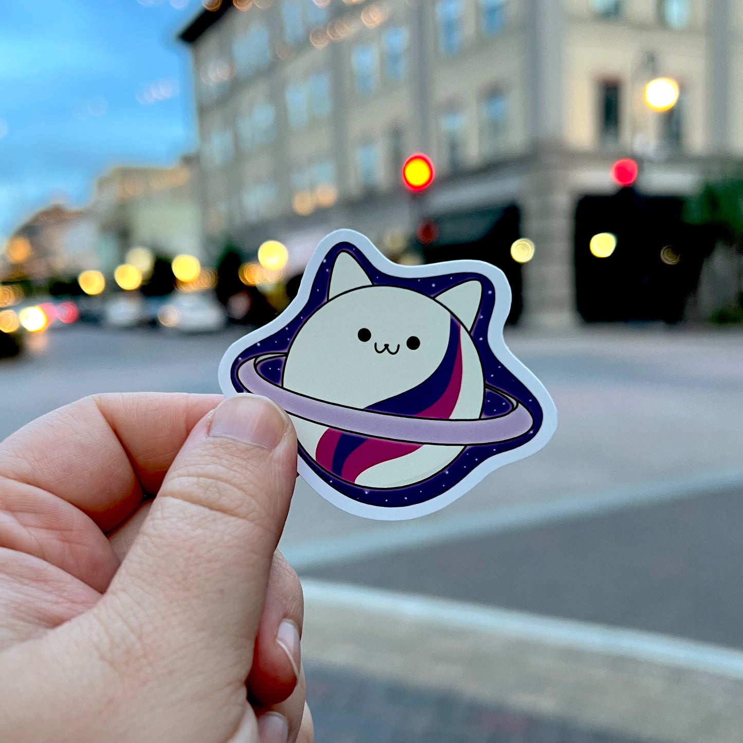 Kitty Planet Sticker
