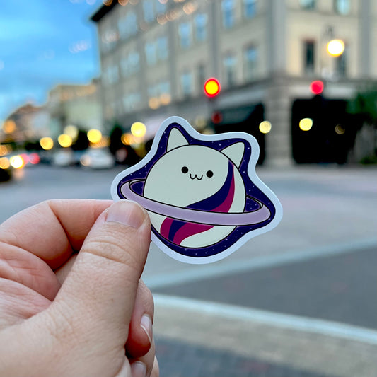 Kitty Planet Sticker